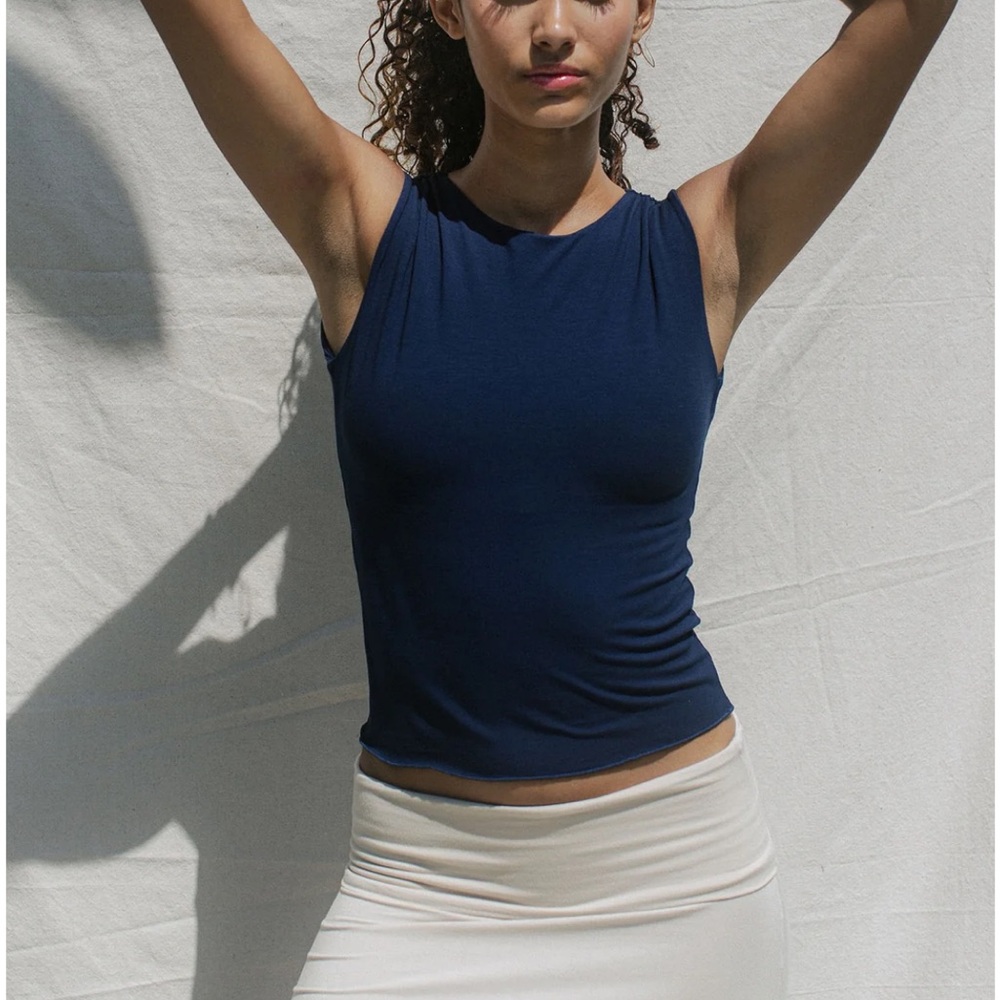 Indigo Luna Layla Tank- Navy NWT